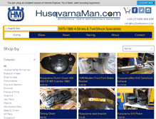 Tablet Screenshot of husqvarnaman.com